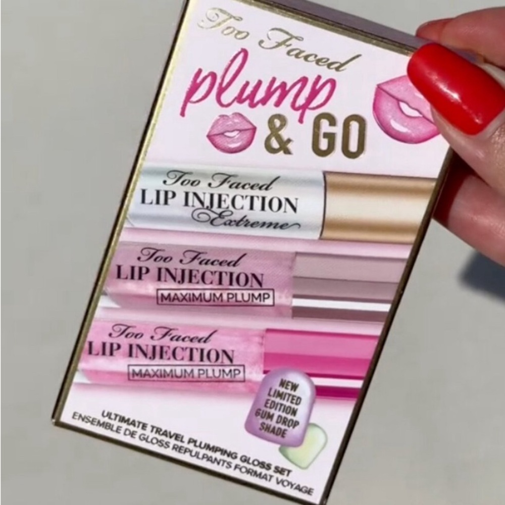Too Faced Mini Plump & Go Ultimate Travel Plumping Gloss Set